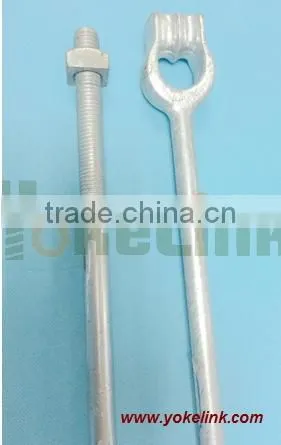 High Quality Thimble Eye Anchor Rod,guy Bolt, Guy Anchor Rod