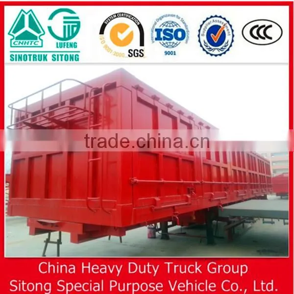 3 Axle Box Van Type Enclosed Cargo Semi Trailer With Siding Curtain photo-5