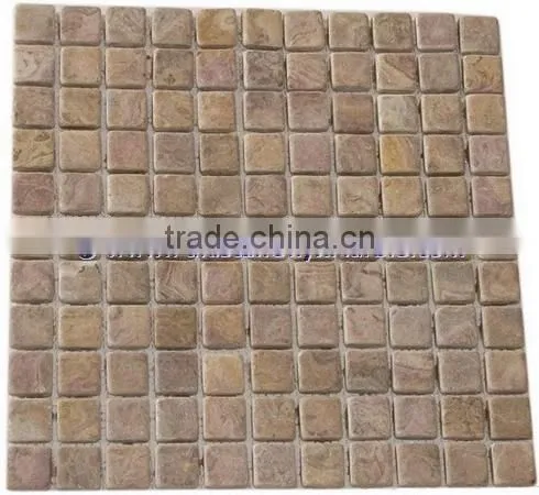New Selling Attractive Style BROWN GOLDEN ONYX MOSAIC TILES COLLECTIONS photo-4