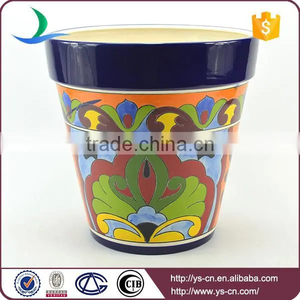 YSfp0007 Set of 3 Round Shape Ceramic Flower Pot for Balcony photo-5