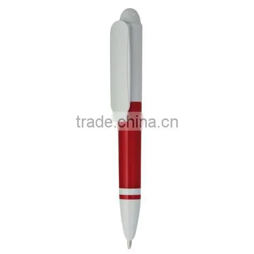 Universal White Plastic Ball Pen With Logo Printed photo-4