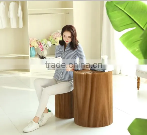 Top Quality Natural 100% Recycle Softseating Dining Home Round Shape Chair photo-3