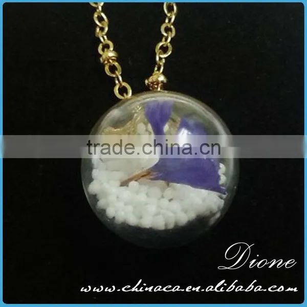 Hot Selling DIY Glass Terrarium Necklace & Square Glass Ball Necklace photo-5