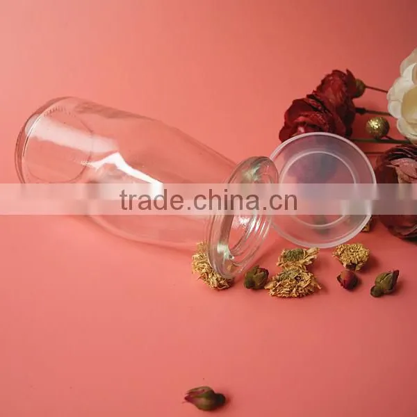 180ml Round Shape High Glass Milk Yogurt Bottle With Cap photo-5
