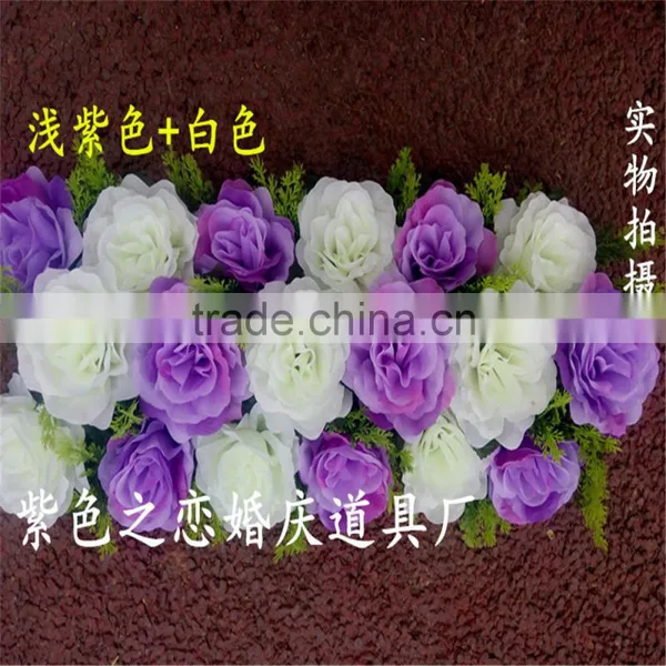 SJ0060051 2017 Hot Sale Silk and Plastic Flower Wall Indoor for Weeding Decoration photo-3