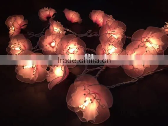 20 Pink Flower Fairy Garden Bedroom String Light photo-3