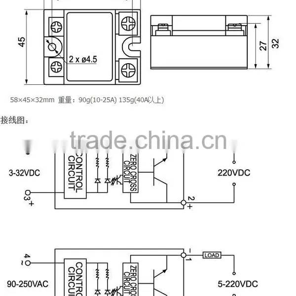 Single Phase DC Solid State Relay YHD2240D photo-5