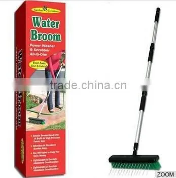 BSCI Deachable Handle Flow Water Garden Broom, Factory PAHS Deck Brush for Garden and Outdoors, Garden Decks Floor Cleaner photo-2
