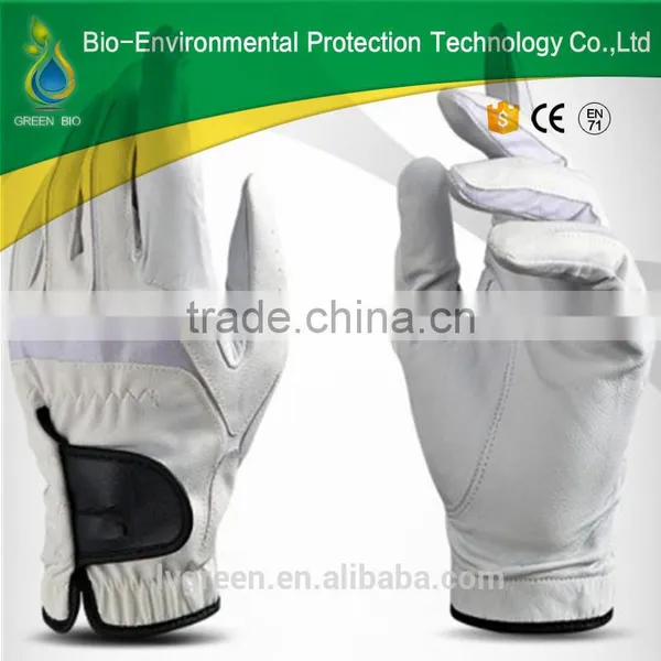 Premium Cabretta Leather Manufacturer& Export White Men's Golf Glove photo-4