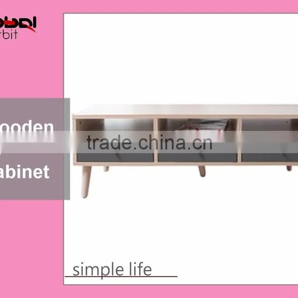 Model Design Living Room Table Cabinet With Drawer Wooden TV Cabinet