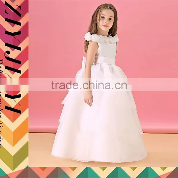 Retail Children Girls Frock Girl Party Dress Baby Princess Tutu Dress Baptism Rose Collar Baby Girls Gauze Christening Dresses photo-2