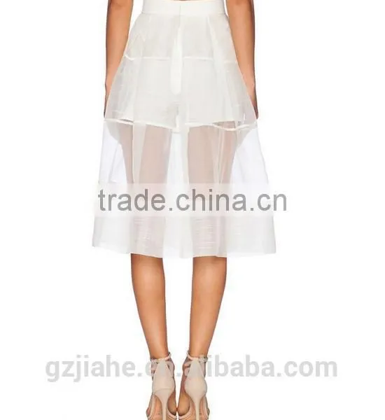 New Fashion Chiffon Organza A-line Women Skirts photo-3