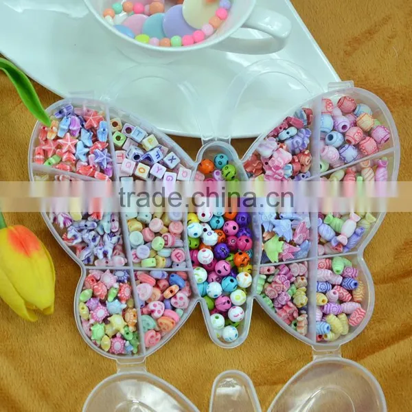 Wholesale Colorful Children Loose Beads Fashion Diy Loose Beads for Bracelet and Necklace Diy Beads Box Set photo-2