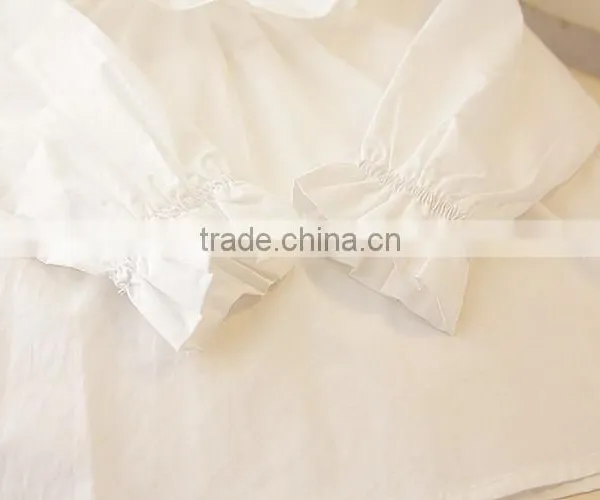 0-3 Years 2017 Wholesale Cotton Summer White Baby Blouses photo-6