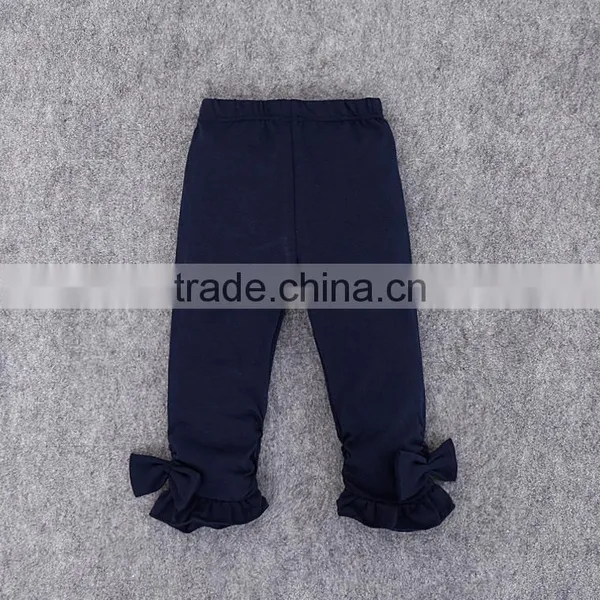 Wholesale Design Baby Girls Pant, Hot Cheap Lastest Girls 3/4 Ruffle Pants photo-5