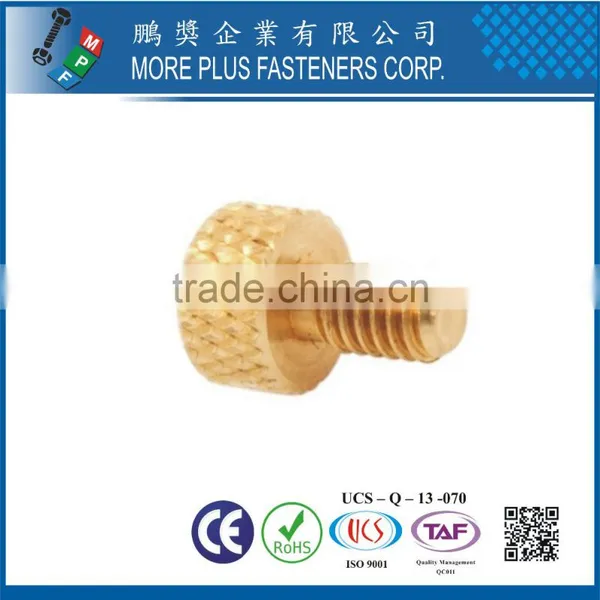 Made in Taiwan Brass M4 Knurled Head Diamond Thumb Screw photo-4