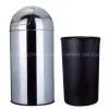 Stainless Steel Bullet Push Waste Bin photo-2