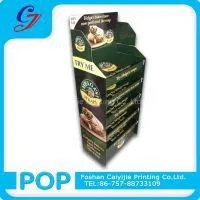 Food Sale Flooring Cardboard Display Stand for Promotional Sale in Supermaket
