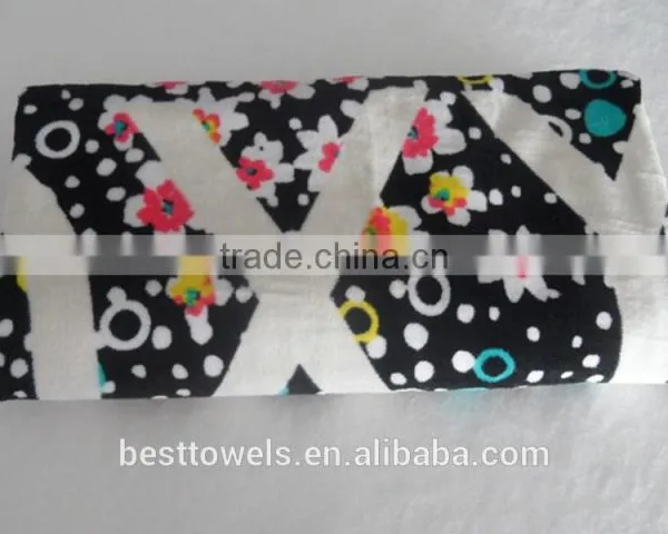 China Wholesale Velour Reactive Printed Beach Towel photo-3