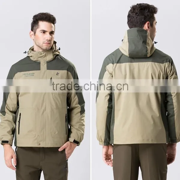 Men Women Waterproof Jackets With Removavle Polar Fleece Liner photo-2