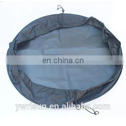 Black Polyester Waterproof Wetsuit Changing Mat/Bag Perfect for Beach Surf photo-5