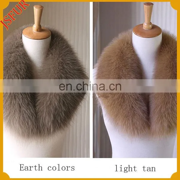 Factory Free Size Deyed Fox Fur Collar Fur Women Fur Trim photo-3
