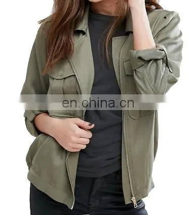 Factory OEM Lightweight Casual Women Fashion Jacket Wholesale photo-2