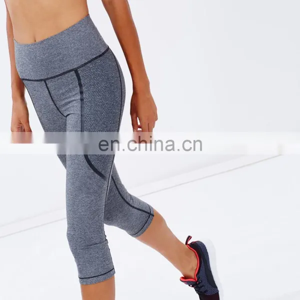 Factory Powershap Knee Capris Wholesale Croped Legging photo-6