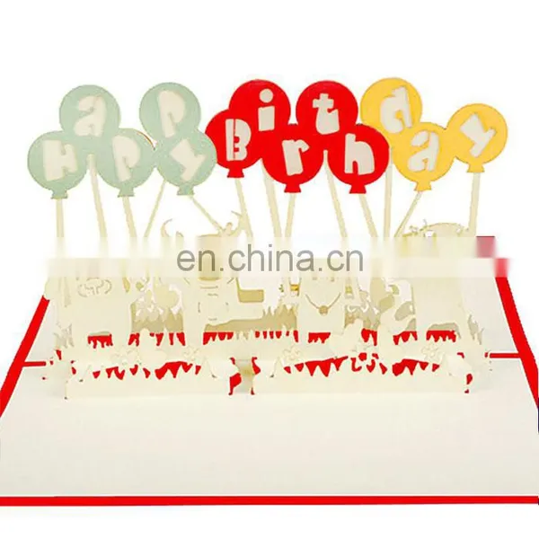 Happy Birthday Greeting Card 3d Pop up Greeting Card photo-2