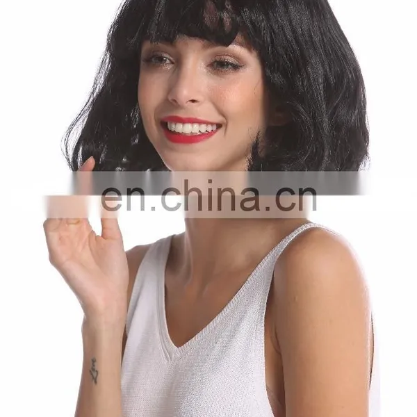 Synthetic Party Long Bobo Lob Wigs P-W222 photo-6