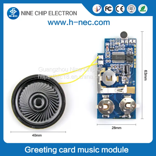 Greeting Card Sound Module Recordable Sound Module