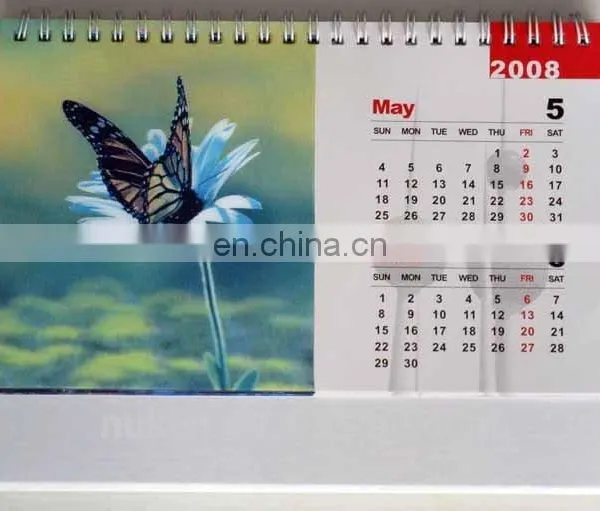 Cheap 3D Lenticular 2018 Design Table Desk Wall Perpetual Advent Calendar Printing Custom photo-4