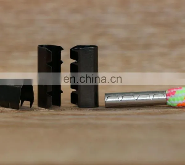 Metal Crimp for Belt/ Metal Cord End for Shoelace/ Metal Shoelace Tips for Belt photo-2