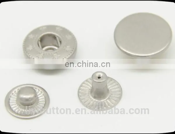 New Arrival Products, Shiny Side Matte Nickel Metal Snap Button, Snap Dome Button photo-2