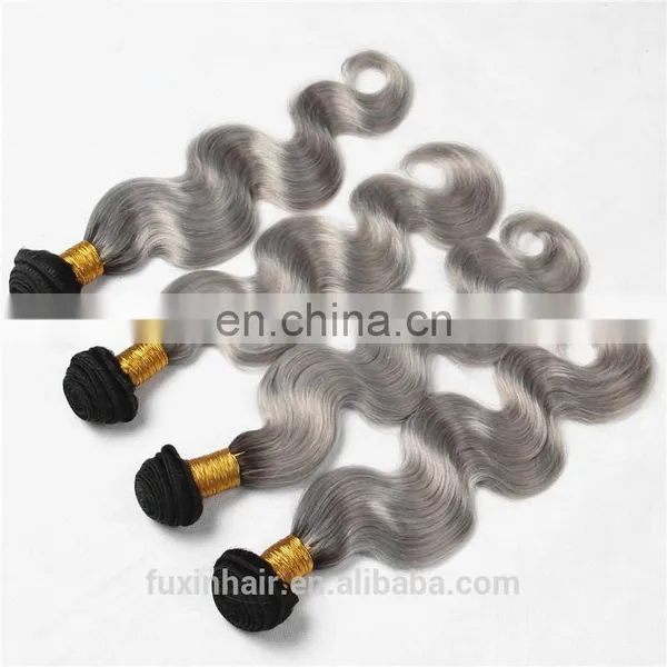 Silver Grey Human Hair for Braiding 1b Grey Ombre Grey Human Hair Weaving Wig