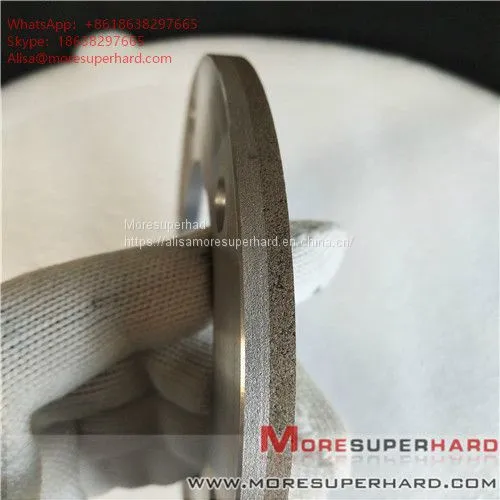164*6*105*3*3 Metal Bond Diamond Grinding Wheel for Glass Machine Alisa@moresuperhard.com photo-3