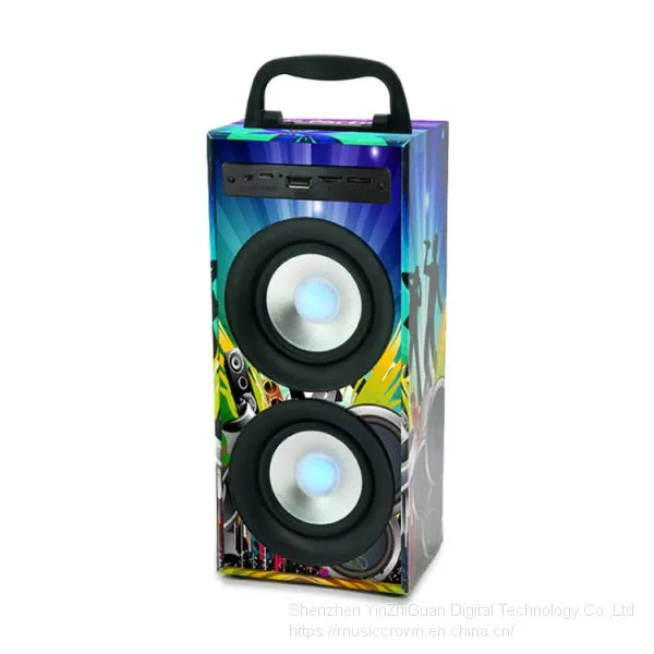OEM and ODM LED Light Wireless Portable Outdoor/Indoor Blue Tooth Speaker With AUX photo-3