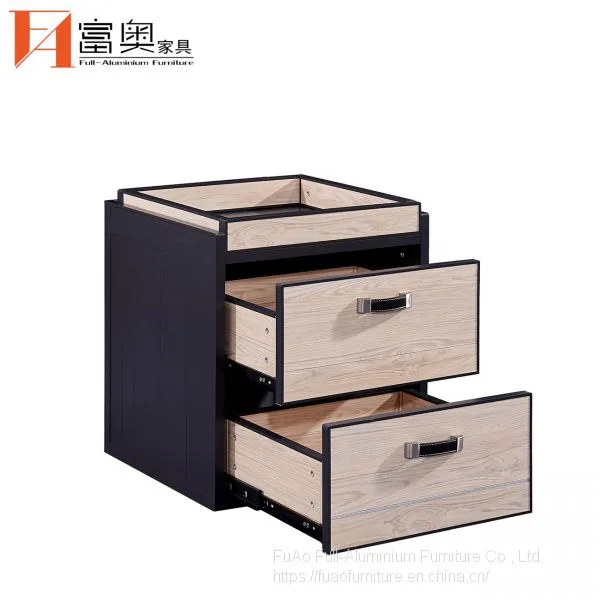 Bedroom Furniture All Aluminum Nightstands Bedside Table photo-3
