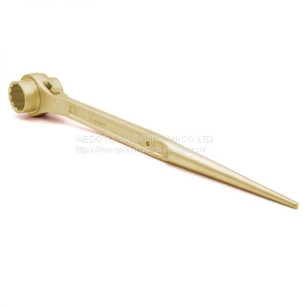 WEDO Non Sparking Aluminum Bronze Doudle Side Ratchet Wrench photo-3