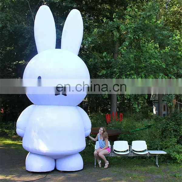 Attracting Adults and Kids Colorful LED Inflatable White Rabbit Cartoon Model For Event Evening Party,Commercial Advertising photo-7