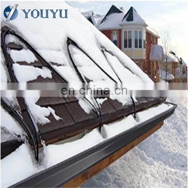 Roof Double Conductor Heating Cable Black Snow Melting Wire With Plug and Sensor Deicing Heating Trace Roof Heating Cable photo-7
