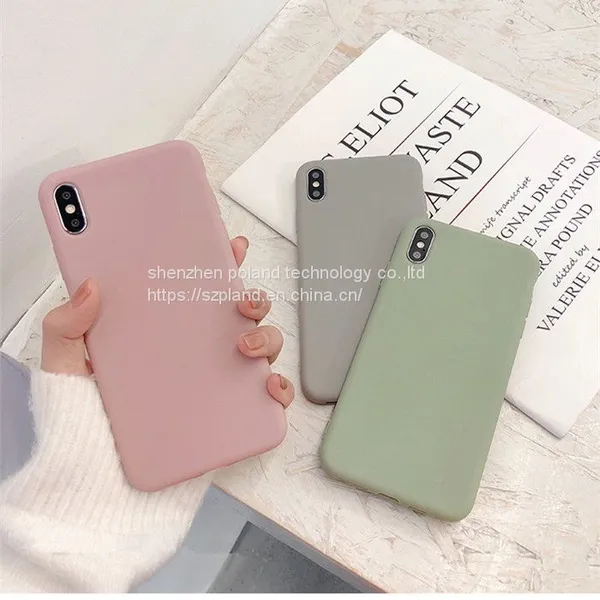 Cute Matte Solid Candy Phone Case for Iphone 11 Case 11 Pro Max Xs Max Xr Simple Silicone Case for Iphone 7 6s 8 Plus Soft CoverCute Matte S photo-2