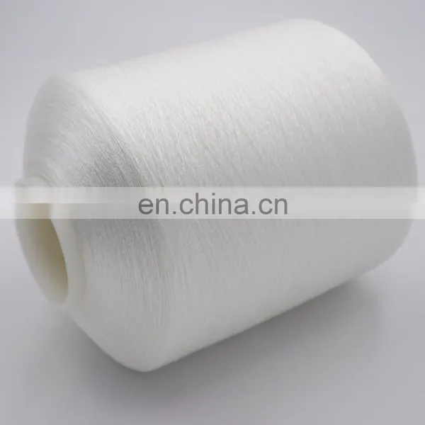 China Factory Supply High Tenacity Raw White High Strength Polyester Sewing Thread photo-4