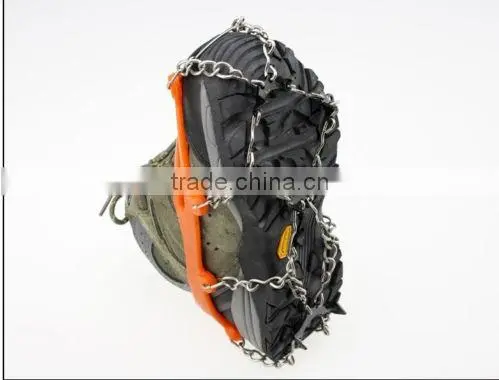 Anti Slip 8-Teeth POINT Ice Snow Shoes Spike Grip Boots Chain Crampons Grippers photo-5