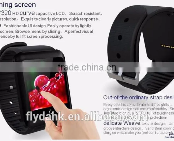 1.54" Capacitive Touch Screen Smart Watch With Bluetooth 4.0 Smart Watch U11 Uwatch Wristwatch U11 Watch Phone. photo-3