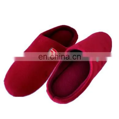 Quiet Indoor Soft Cozy Plush Slippers With Heel Customization Men Women