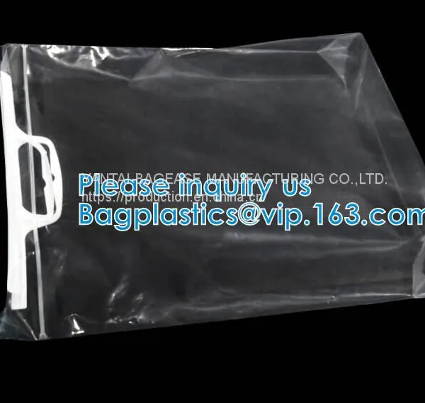 Customized Printing and Size Rigid Snap Handle Bag/rigid Handle Plastic Bag/handle Polybag,rigid Snap Loop Handle Plasti photo-3