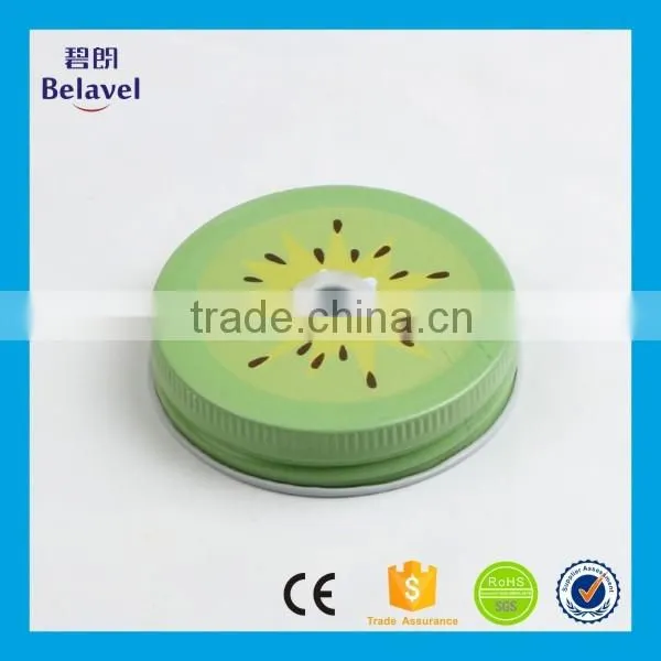 Promotional Fruit Pattern Screw Lid for Canning Jar Custom Printing Metal Cap photo-3