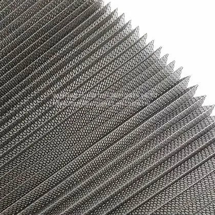 Europe Pleated Mesh/Pleated Window Screen/Polyester Plisse Screen