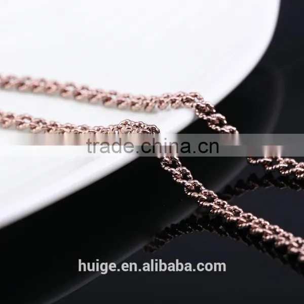 2015 China Supplier Gold Jewellery Long Fashion Chain & Coffee Gold Plated Link Chain photo-3